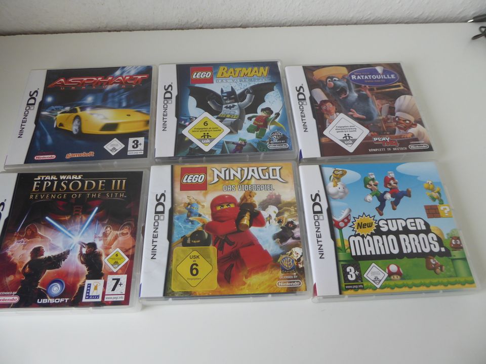 Nintendo DS lite weiß + 6 Spiele in Lehrte