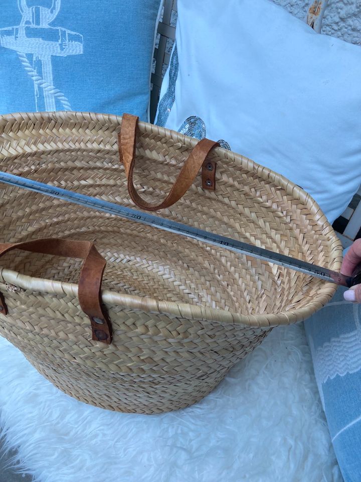 Original französische Korbtasche Marktkorb Strandtasche in Bad Nauheim