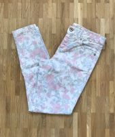 NEU Benetton Hose XS Rosa Pastell Blumen Print Slim Fit Low Waist Neuhausen-Nymphenburg - Neuhausen Vorschau