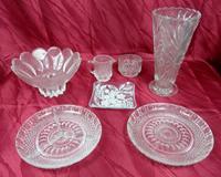 DDR Konvolut Glas Teller Vase Schüssel Zuckerdose Milchkännchen Sachsen - Bad Lausick Vorschau