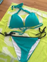 Bikini Neckholder Calzedonia grün S Cups gefüttert bicolor Baden-Württemberg - Durlangen Vorschau