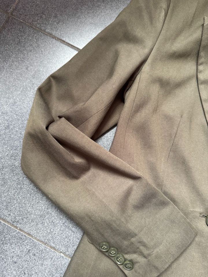 Zero Blazer mit Spitzeneinsatz khaki olivgrün Gr. 34 in Windberg