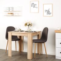 Essgruppe Esstisch Holz 80x80 mit 2 Stühlen Anthrazit Set VB185€* Sachsen-Anhalt - Magdeburg Vorschau