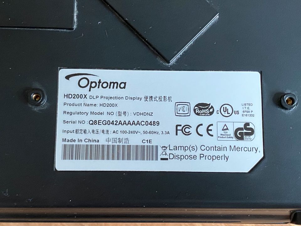 Beamer Optoma HD200X plus Ersatzlampe - Full HD in München