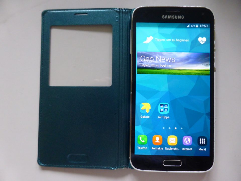 Samsung Galaxy S5 gebraucht mit Schutzhülle + neue Ersatzhülle in Aachen