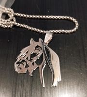 Halskette mit Anhänger Pferdekopf Pferd in Silbern Nordrhein-Westfalen - Dormagen Vorschau