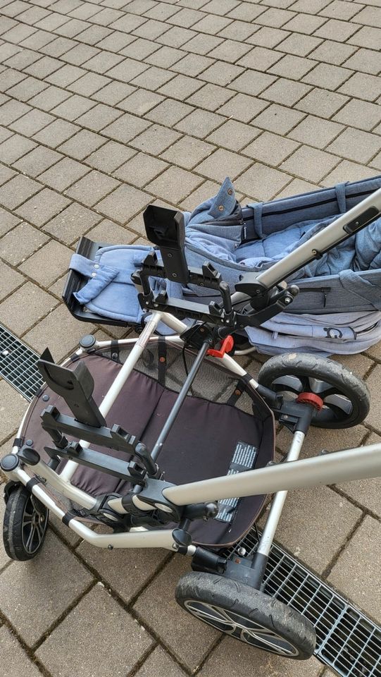 Kinderwagen / Buggy Gesslein F6 Air+ / neutrale Farbe + Zubehör in Kulmain