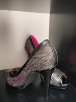 High Heels Pumps Lack Netz Glitzer Größe 38 Niedersachsen - Tespe Vorschau