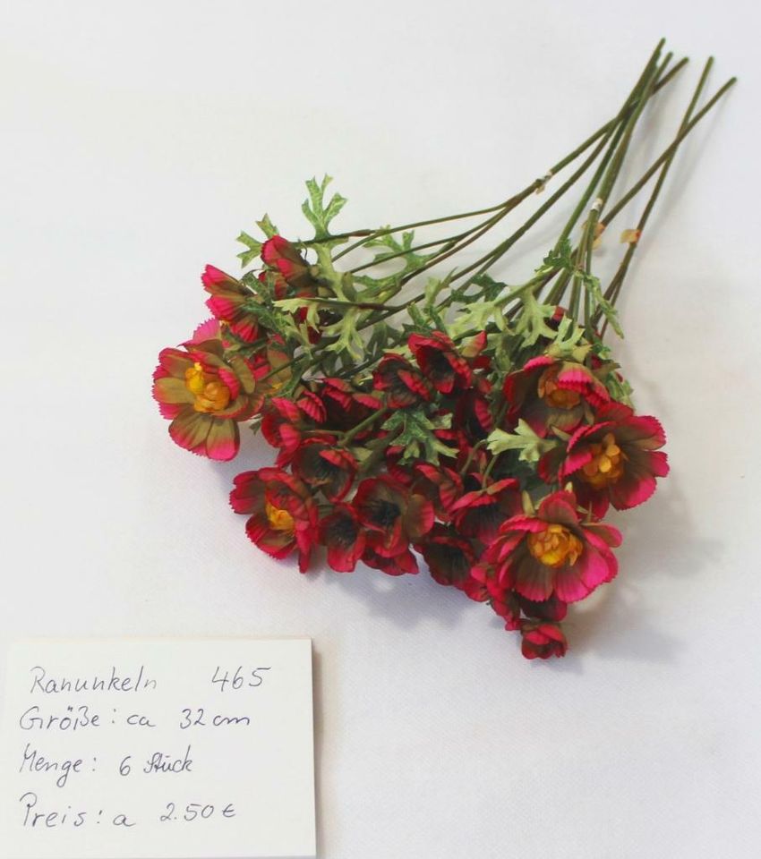 Ranunkeln  -  Seidenblumen / Kunstblumen / Blumen   -   NEU & OVP in Arnstein