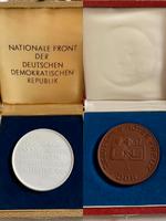 DDR Meissener Medaille Meissen Porzellan Nationale Front Mach Thüringen - Frankenblick Vorschau