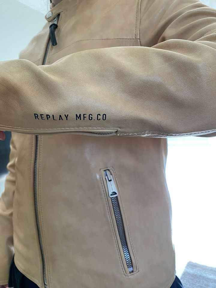 Replay echt leather Jacke Slim in Dinslaken