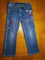 TIK&TAK Mädchenjeans blau Stickereien Pailletten Knöpfe Gr. 98 Baden-Württemberg - Osterholz Vorschau