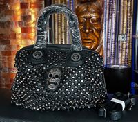 Handtasche Damen Shopping Tasche Nieten Totenkopf Pu Leder Rheinland-Pfalz - Wehr Vorschau