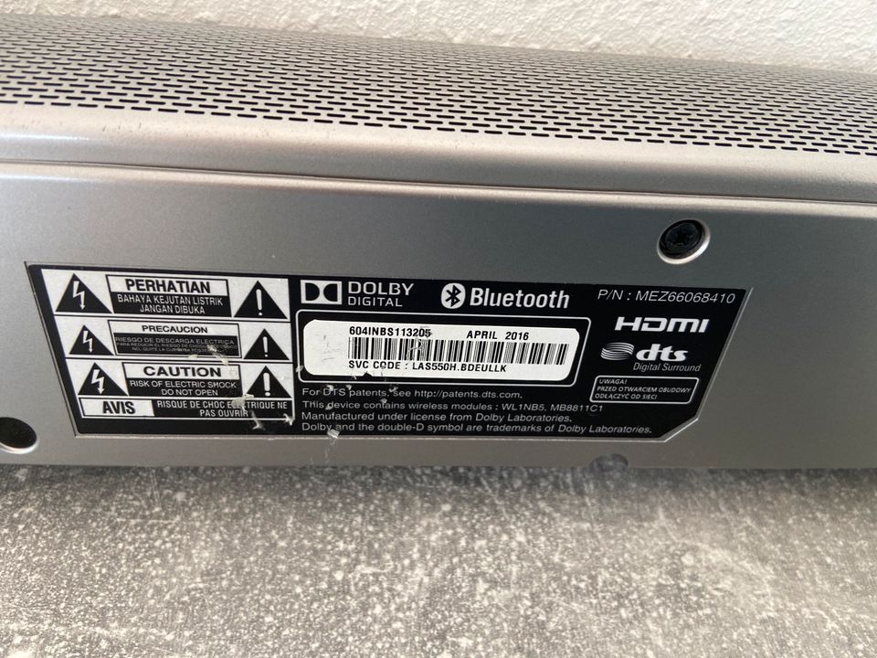 LG Soundbar LAC650H LAS550H in Hessen - Hadamar | Lautsprecher & Kopfhörer  gebraucht kaufen | eBay Kleinanzeigen ist jetzt Kleinanzeigen