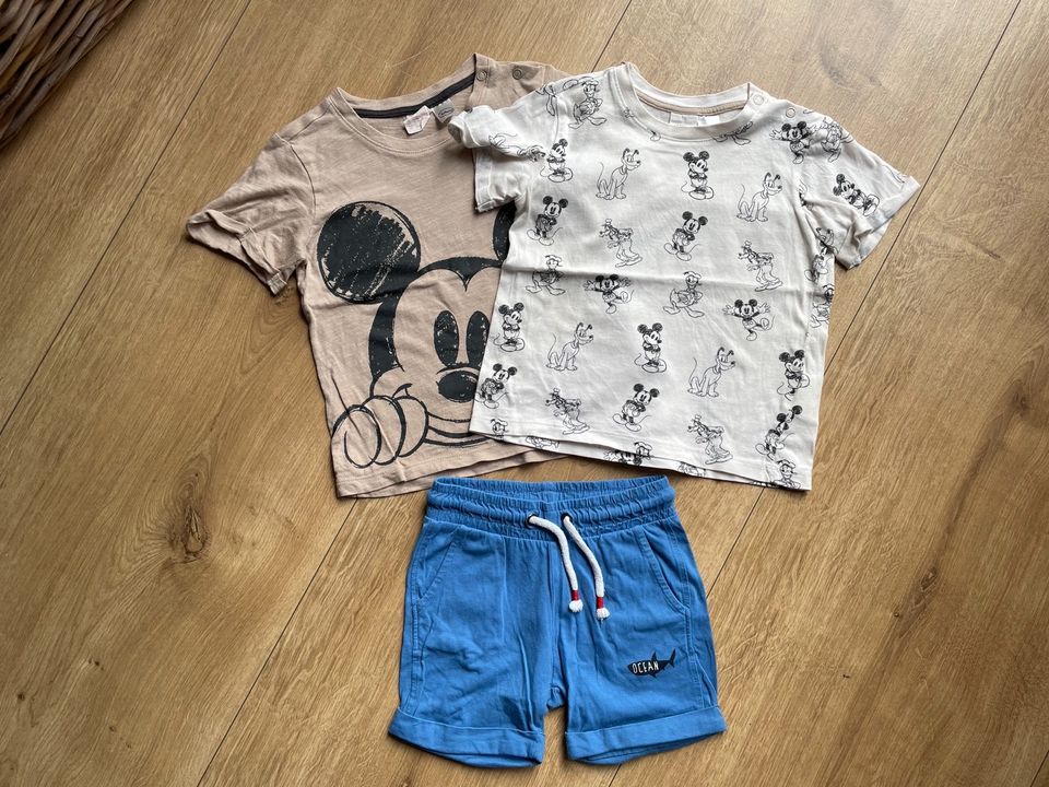 H & M T-Shirt Micky Maus Blue7 Shorts 92 in Rostock