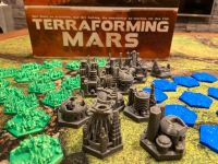Terraforming Mars Brettspiel - 3D Plättchen Ozean Stadt Wald Nordrhein-Westfalen - Beckum Vorschau