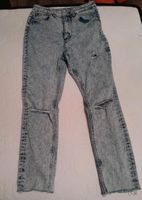 Skinny Fit high waist  Jeans in 146 in blaugrau mit Stoffschlitze Sachsen-Anhalt - Rätzlingen bei Haldensleben Vorschau