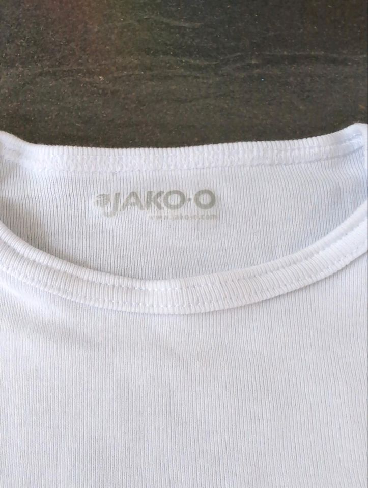 JAKO-O Shirt Longsleeve weiss Gr. 104/110 in Emmingen-Liptingen