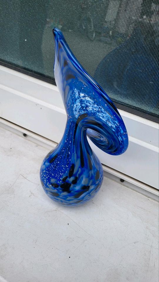 Murano Glas Vase Neu blau in Frankfurt am Main