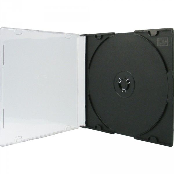 100x SlimCase CD/DVD Hüllen schwarz/ bunt 1er 5,2mm für 1 CD/ DVD in Herne