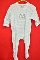 Baby Schlafanzug, Strampler Gr.92 blau gestreift Elefantmotiv Thüringen - Wichtshausen Vorschau
