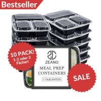 20er Pack 2-Fach Meal Prep Container Box Essensbox Lunchbox Dose Nordrhein-Westfalen - Bad Oeynhausen Vorschau