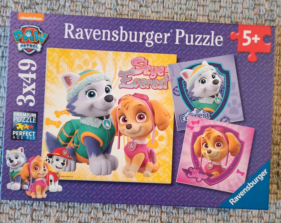 Kinder Puzzle PawPatrol 3x49 Teile in Rötgesbüttel