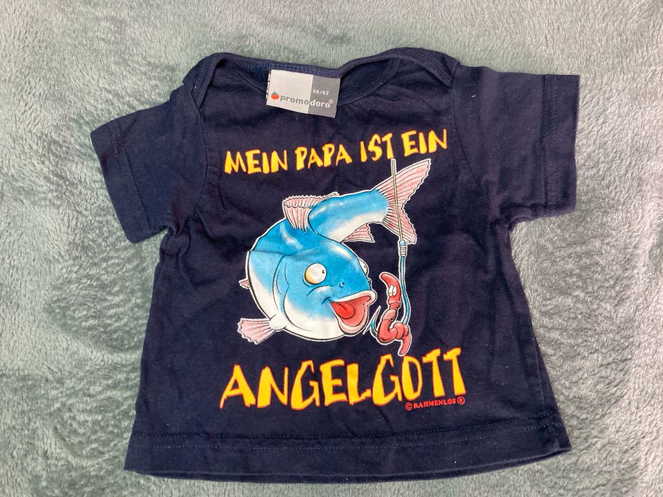 Shirt Größe 56/62 Anglergott in Reher