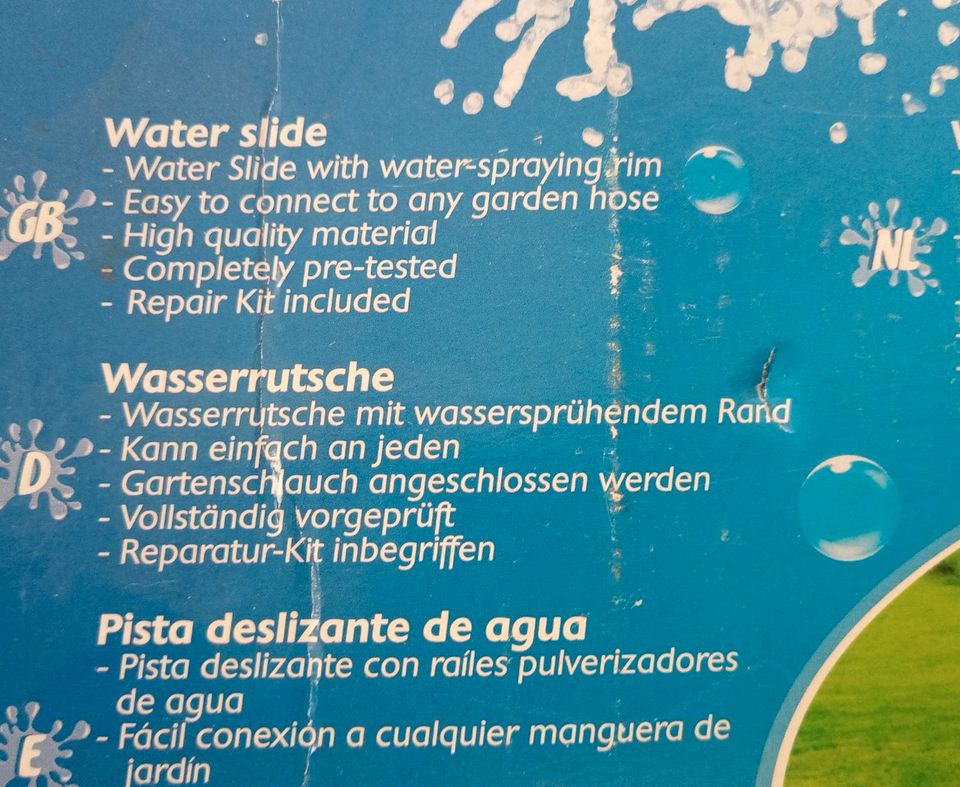 4,88m lange Wasserrutsche für Kinder in Riedstadt