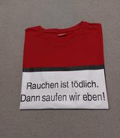 Herren T-Shirt mit Spruch rot Größe M  neuwertig Bayern - Schongau Vorschau