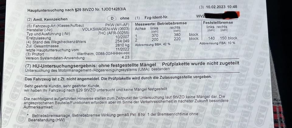 Volkswagen T5 Transporter 2.5 TDI Automatik grüne Plakette in Faulbach