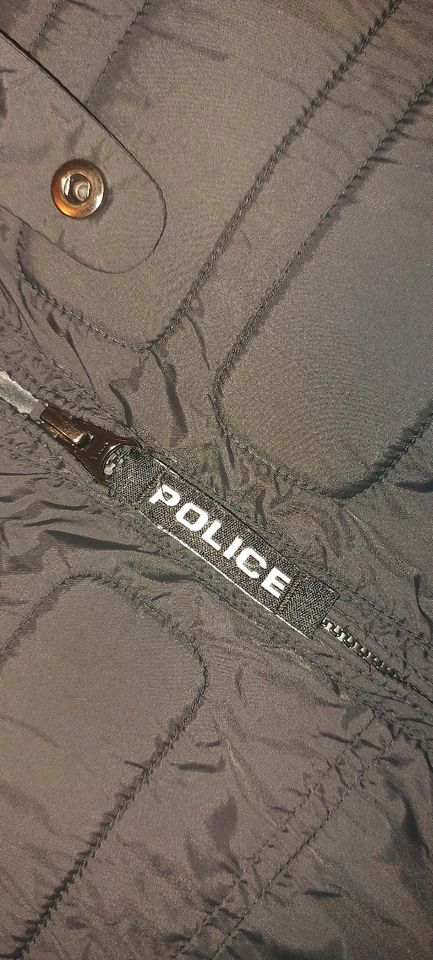 Jacke Sommer Windjacke schwarz Police XS 34 158 in Tüttleben