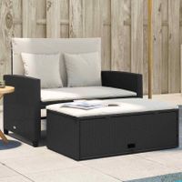 Gartensofa Kissen 2-Sitzer Outdoor Sofa Terrassensofa Poly Rattan Hessen - Weilburg Vorschau