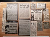 Fahrrad Fahrräder - Konvolut Anzeigen aus Familienblatt 1907 1908 Baden-Württemberg - Leonberg Vorschau