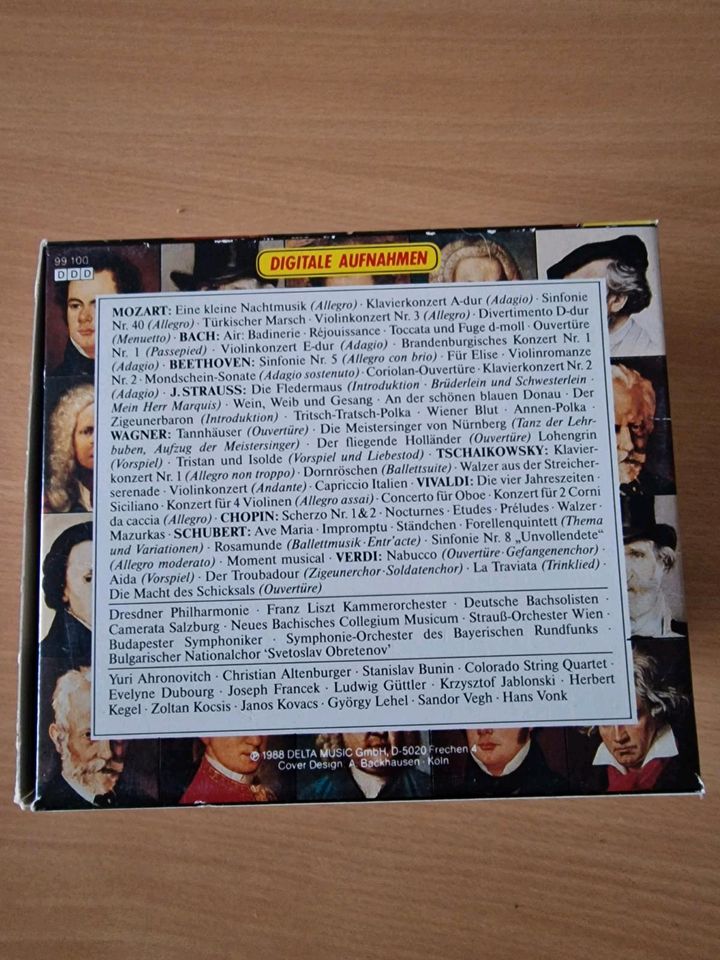 CD-Box Die großen Meister der Klassischen Musik in Weitendorf Laage