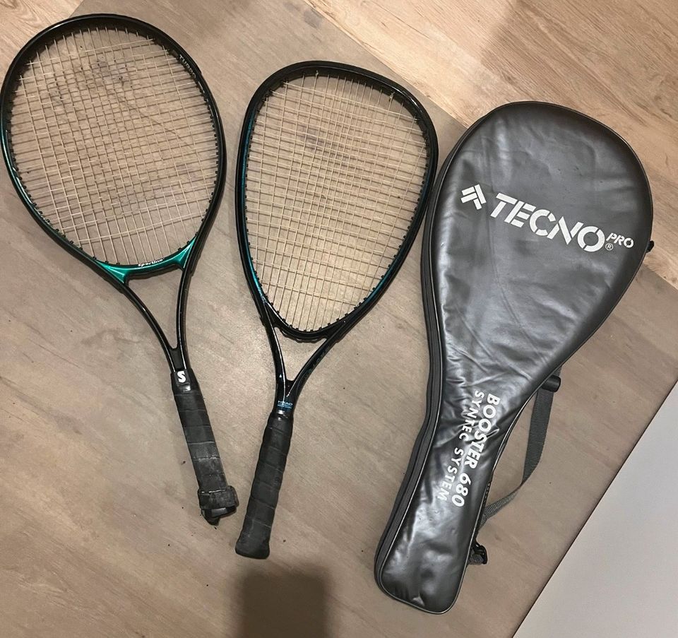 Tennisschläger / Speed Badminton 2x plus passender Tasche in Hamburg