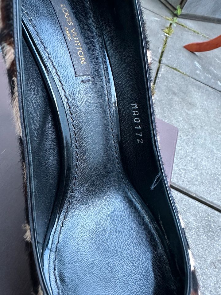 100% ORIGINAL LOUIS VUITTON PEEP TOES PLATEAU LEO Gr 38 (38,5) in München