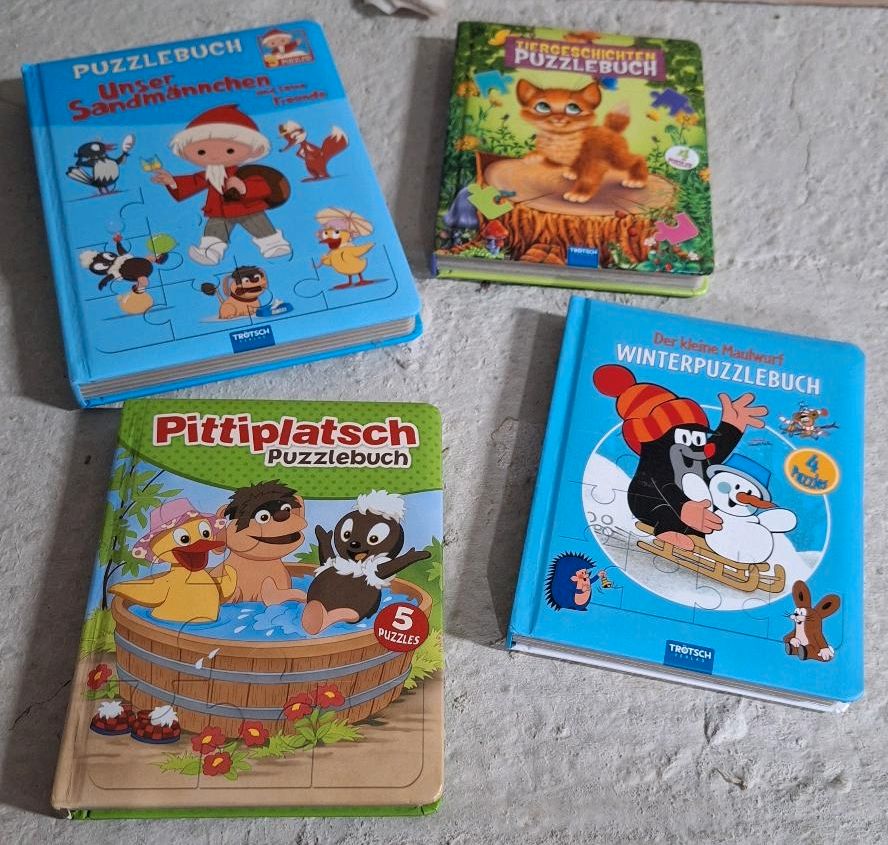 Puzzlebücher Sandmännchen, Pittiplatsch, der kleine Maulwurf in Teutschenthal