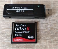 Flash-Speicher SanDisk Ultra II CompactFlash 4GB +USB Card Reader Nordrhein-Westfalen - Rheinbach Vorschau