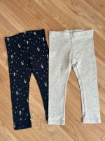 2er Set Mädchen Leggings Hosen grau dunkelblau Gr. 86/92 Hessen - Hochheim am Main Vorschau