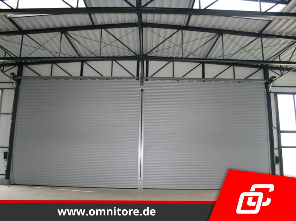 Werkstatrolltor auf Maß KOSTENLOSE VERSAND Rolltor Industrietor Elekrtisch Tor Garagentor 400 x 400 cm Garagentorantrieb aus Polen Rolltore für Carport Halle Garage in Görlitz