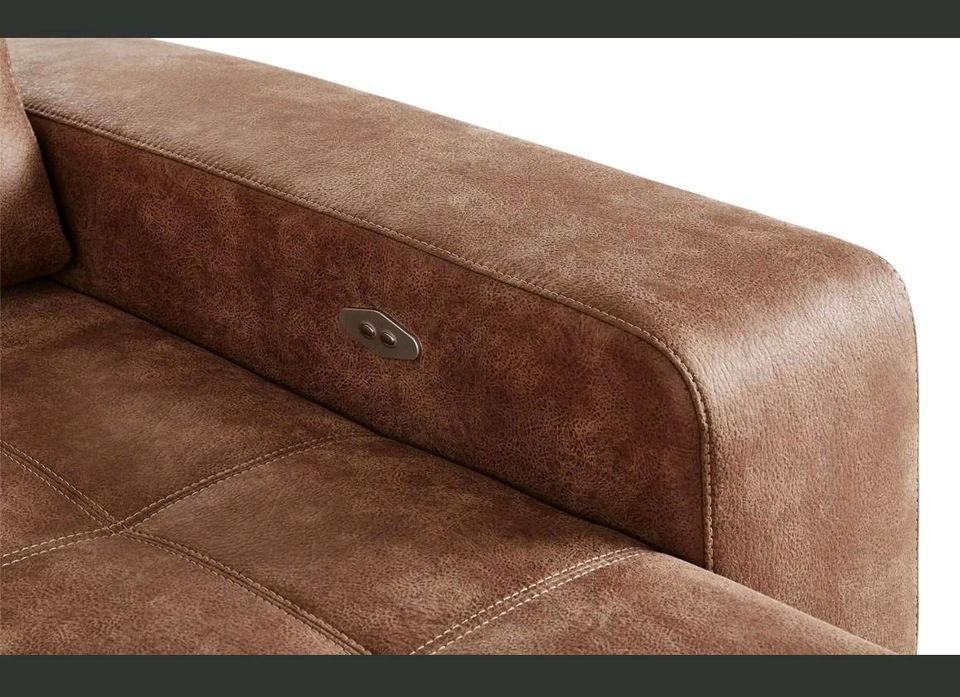 bobb Ecksofa cognac - Mikrofaser Caro in Berlin