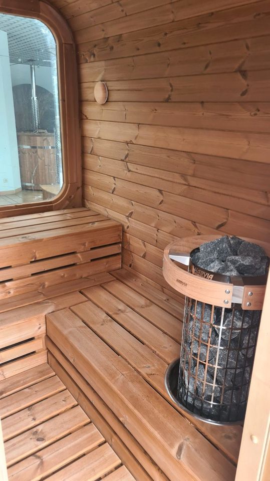 ⭐-1700 EUR Sauna Gartensauna Cubesauna Thermoholz 9 KW Ofen Wlan in Tübingen