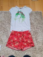 Weißes T-Shirt Pferd mit roter Shorts Blumen Gr.134/140 Y.F.K/Kid Rheinland-Pfalz - Kandel Vorschau