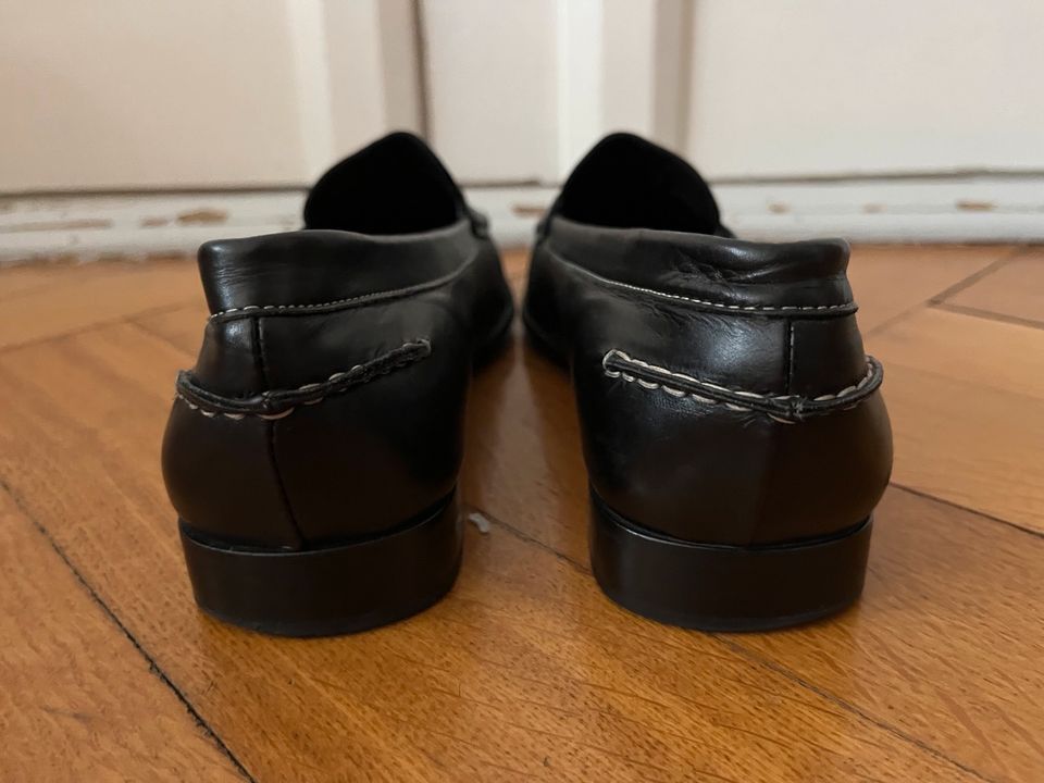 BALLY Penny Loafer College Slipper 38,5 Schwarz Leder Top in Berlin