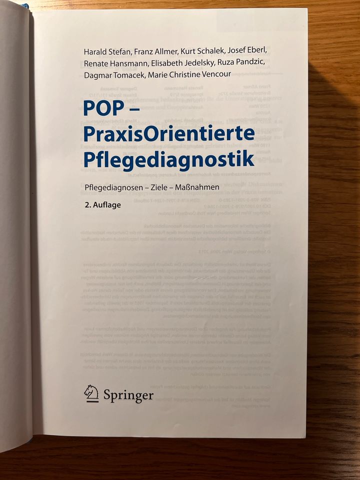 POP – Praxis Orientierte Pflegediagnostik, 2 Auflage, mit CD-ROM in Troisdorf