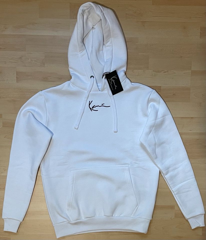 Karl Kani Small Signature Hoodie white/weiß - Größe XXS - Neu in Rennerod