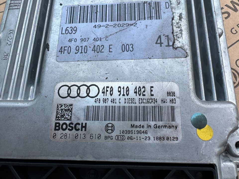 Original Audi Motorsteuergerät Audi A6 4F 3.0 TDI ASB 4F0910402E in Auggen