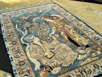 Isfahan Bilderteppich Korkwolle auf Seide 108cm x 72cm Bayern - Fürth Vorschau