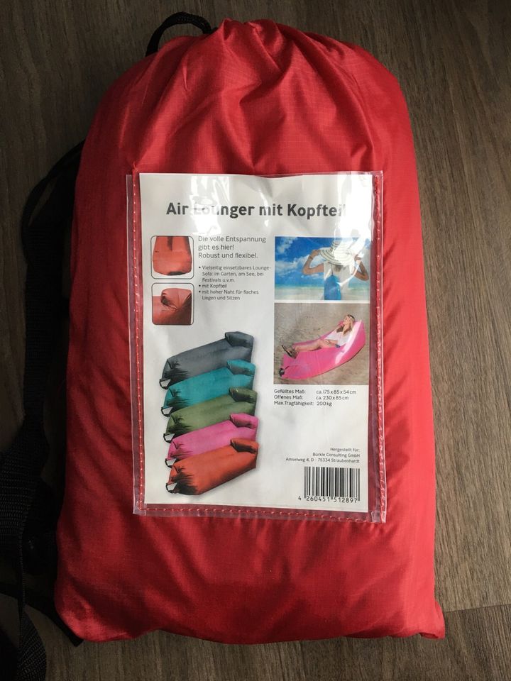 Air Lounger mit Kopfteil Loungesofa Strandliege 2 Stk da in Tönisvorst